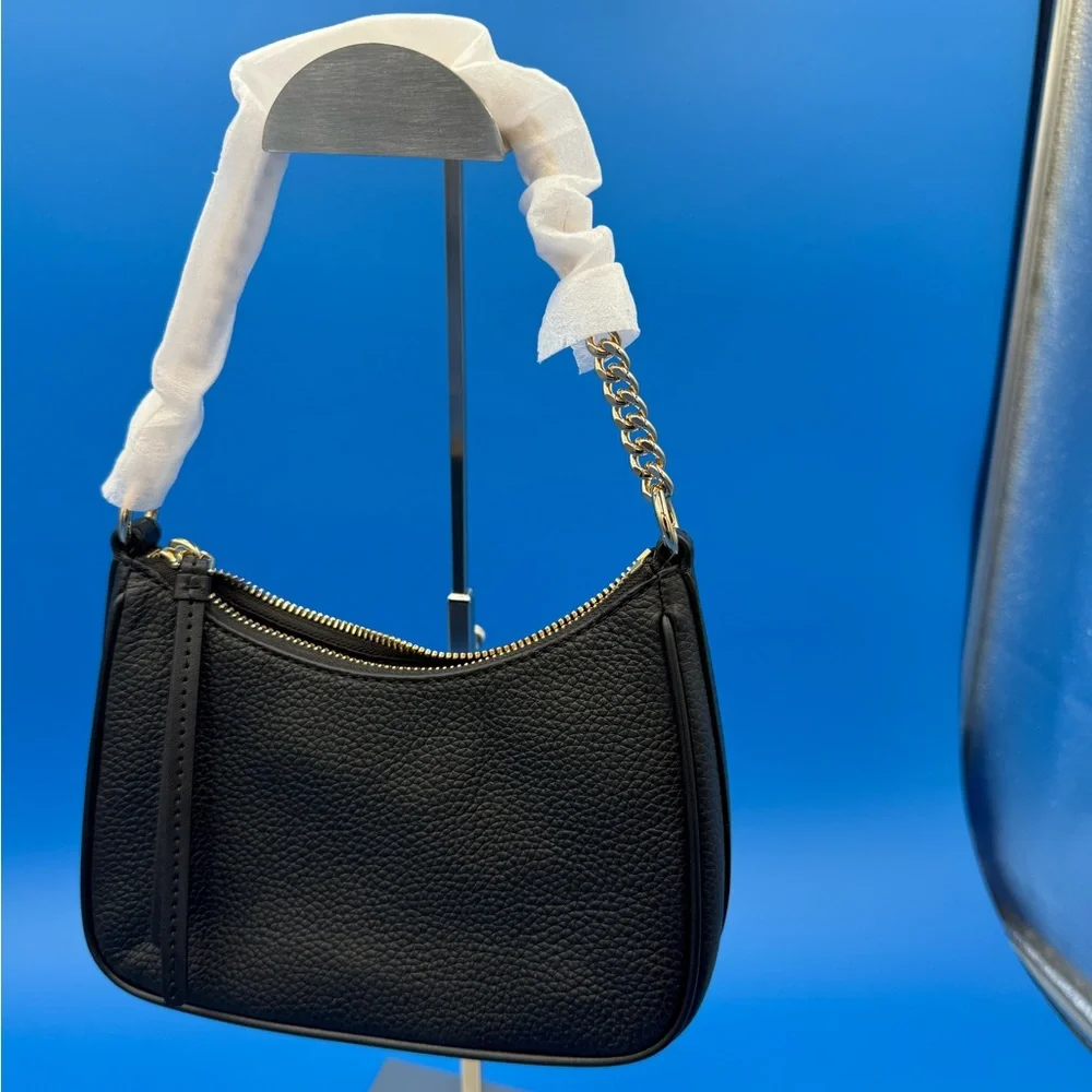 Michael Kors Black Pebbled Leather Shoulder Bag NWT. - Picture 2 of 11